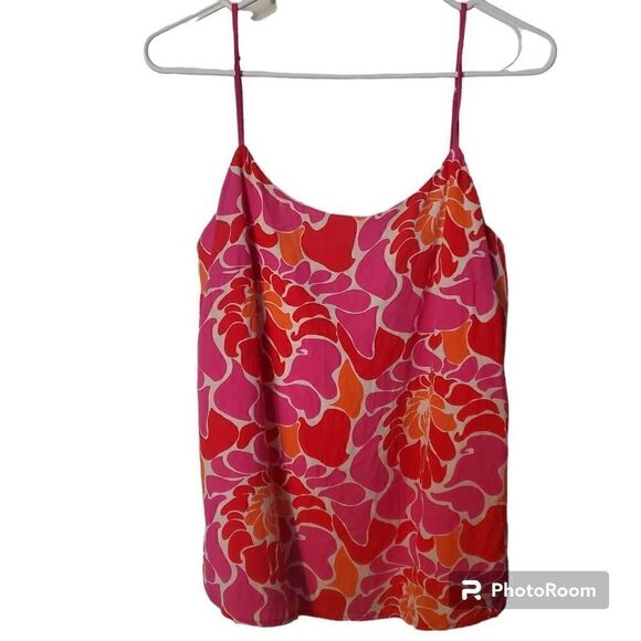 Banana Republic bright floral tank top 10 - Picture 1 of 10